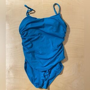 Annie Cole Blue One-Piece Swimsuit 12 (PC)